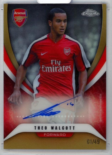 Topps chrome theo watch - theo, auto