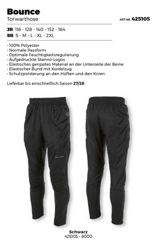 Stanno bounce goalkeeper pants - goalkeeper,