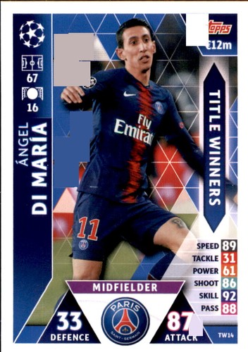 Champions league card - champions, 18/19