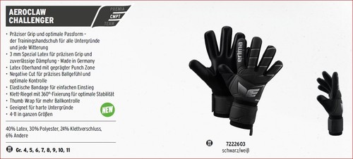 Guanto portiere erima aeroclaw - guanto,